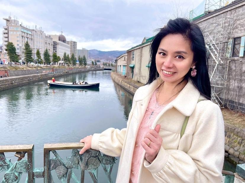 林靈在日本小樽旅行